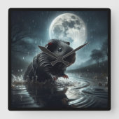 Zwarte Cavia klok (Voorkant)