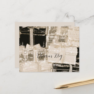 Zwarte Champagne Gouden Glam Cadeaus Briefkaart