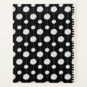 Zwarte Cheerleader Pom Pom Pattern Planner (Achterkant)