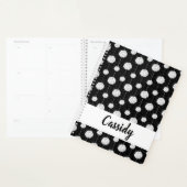 Zwarte Cheerleader Pom Pom Pattern Planner (Display)