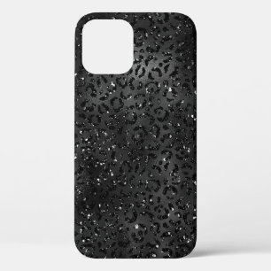 Zwarte Cheetah Leopard Skin Print Pattern Case-Mate iPhone Case
