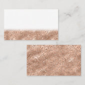 Zwarte Cheetah Leopard Skin Print Pattern Klantenkaartje (Voorkant / Achterkant)