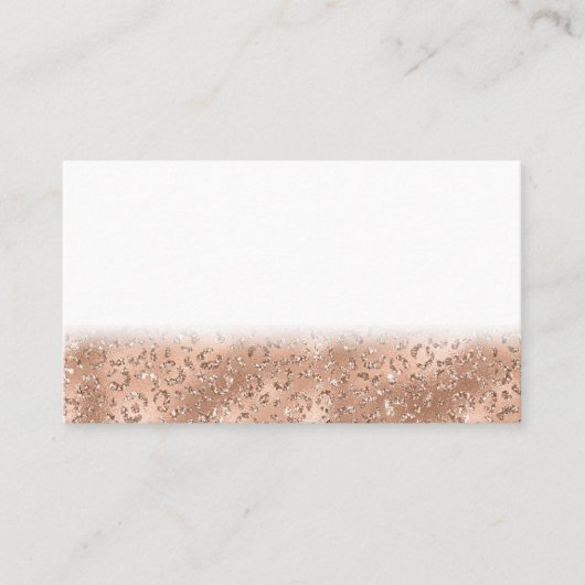 Zwarte Cheetah Leopard Skin Print Pattern Klantenkaartje (Voorkant)