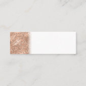 Zwarte Cheetah Leopard Skin Print Pattern Mini Visitekaartje (Voorkant)