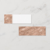 Zwarte Cheetah Leopard Skin Print Pattern Mini Visitekaartje (Voorkant / Achterkant)