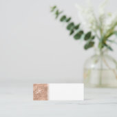 Zwarte Cheetah Leopard Skin Print Pattern Mini Visitekaartje (Staand voorkant)