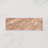 Zwarte Cheetah Leopard Skin Print Pattern Mini Visitekaartje (Achterkant)