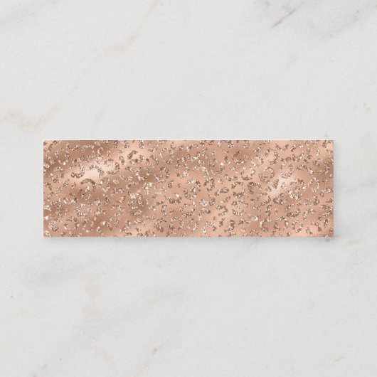 Zwarte Cheetah Leopard Skin Print Pattern Mini Visitekaartje (Achterkant)