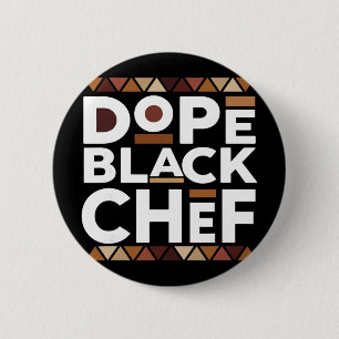 Zwarte Chef Drugs Zwarte Geschiedenis Melanine Zwa Ronde Button 5,7 Cm