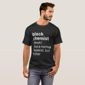 Zwarte chemische definitie t-shirt (Voorkant volledig)