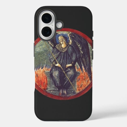 Zwarte Cherubijn engel Case-Mate iPhone Case (Achterkant)