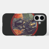 Zwarte Cherubijn engel Case-Mate iPhone Case (Achterkant (horizontaal))