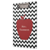 Zwarte Chevron Red Apple-leraar klembord (Links)