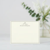 Zwarte Chic Paardenbloem Briefkaart (Staand voorkant)