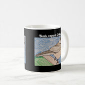 Zwarte Chickadee Black Koffiemok (Voorkant rechts)