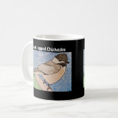 Zwarte Chickadee Black Koffiemok (Voorkant links)