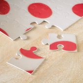 Zwarte chihuahua puppy in een rode spotty cup legpuzzel (Zijkant)