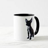 Zwarte Chihuahua puppy Mok (Voorkant rechts)