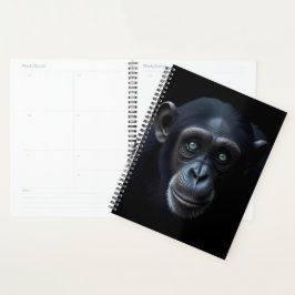 zwarte chimpanseeaap planner