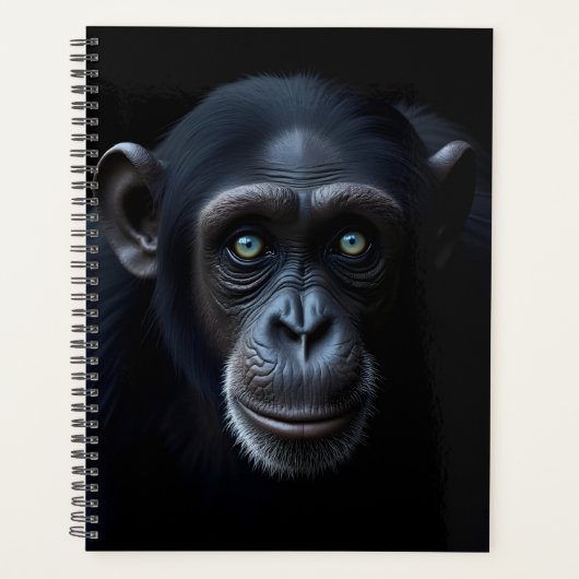 zwarte chimpanseeaap planner (Voorkant)
