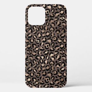 Zwarte chocolade bruin Bronze luipaard afdrukken   Case-Mate iPhone Case