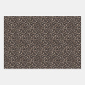 Zwarte chocolade bruin Bronze luipaard afdrukken Inpakpapier Vel (Voorkant)
