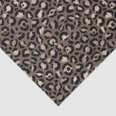 Zwarte chocolade bruin Bronze luipaard afdrukken Tissuepapier (Detail)
