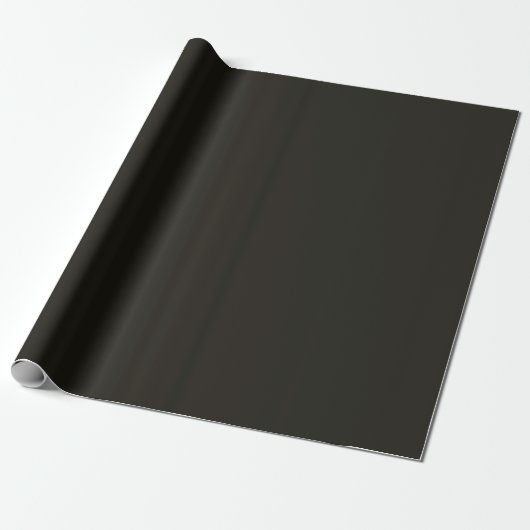 Zwarte Chocolade Effen Kleur Cadeaupapier (Uitgerold)