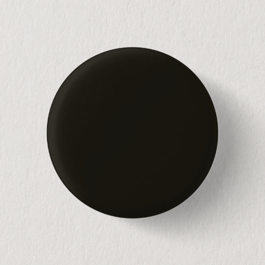 Zwarte chocolade (effen kleur) ronde button 3,2 cm (Voorkant)