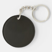 Zwarte chocolade (effen kleur) 	 sleutelhanger (Achterkant)