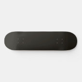 Zwarte chocolade (vaste kleur) persoonlijk skateboard (Horizontaal)