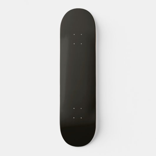 Zwarte chocolade (vaste kleur) persoonlijk skateboard (Voorkant)