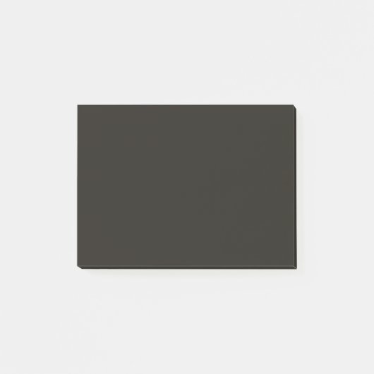 Zwarte chocolade vaste kleur post-it® notes (Voorkant)