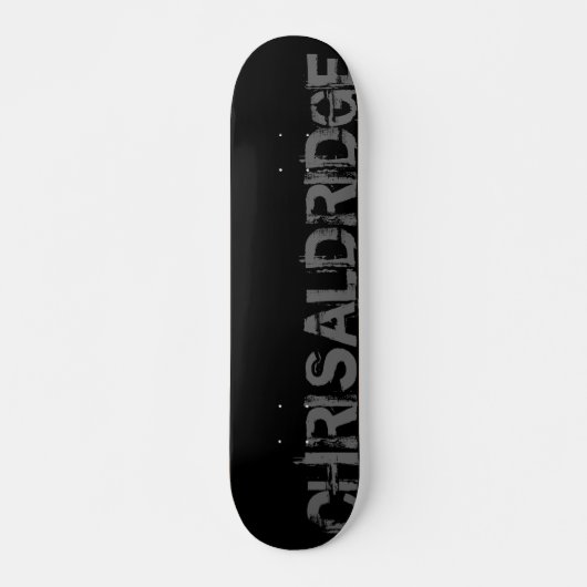 ZWARTE CHRISALDRIDGE PERSOONLIJK SKATEBOARD (Voorkant)