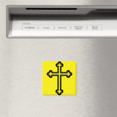 Zwarte christelijke kruis magneet (Insitu (Vaatwasser))