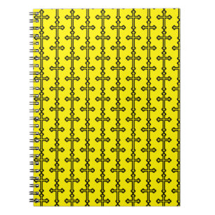 Zwarte christelijke kruis notitieboek