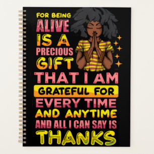 zwarte christelijke vrouw Afrikaanse melanine zust Planner