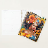 Zwarte christelijke vrouw Afro-Amerikaanse melanin Planner (Display)