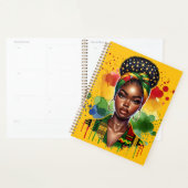 Zwarte Christelijke vrouw Afro-Amerikaanse melanin Planner (Display)