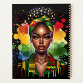 Zwarte Christelijke vrouw Afro-Amerikaanse melanin Planner (Achterkant)