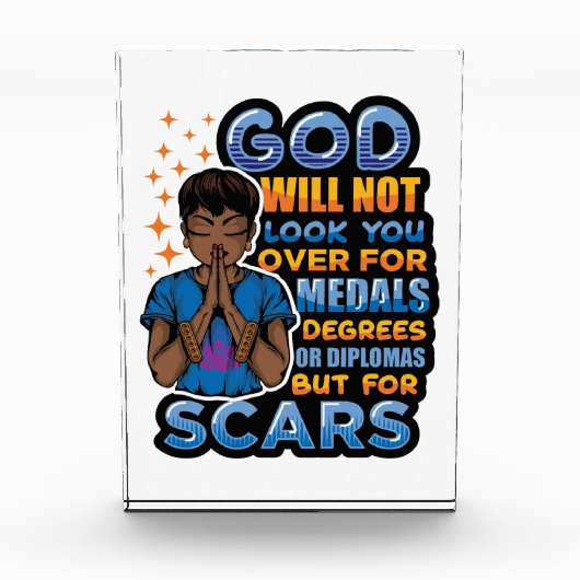 Zwarte Christelijke Vrouwen Melanin Queen Bidden t Fotoblokken (Voorkant)