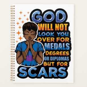 Zwarte Christelijke Vrouwen Melanin Queen Bidden t Planner