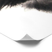 ZWARTE CHRISTMAS CAT MET SANTA CLAUS PET POSTER (Hoek)