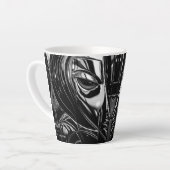 Zwarte Chroom Muze Latte Mok (Linkerhoek)