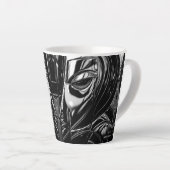 Zwarte Chroom Muze Latte Mok (Rechterhoek)