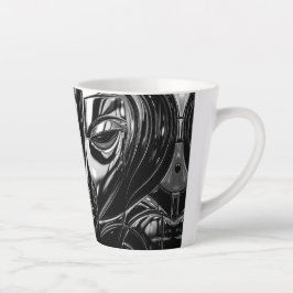 Zwarte Chroom Muze Latte Mok