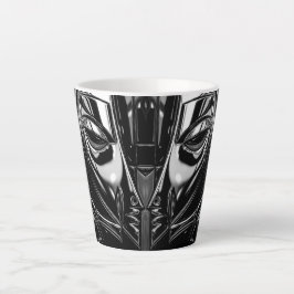 Zwarte Chroom Muze Latte Mok
