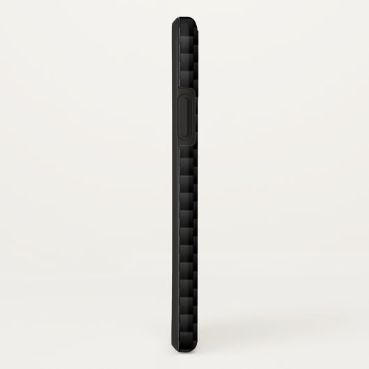 Zwarte chroomstijl, lintbewustzijn koolstofvezel Case-Mate iPhone case (Achterkant/rechts)