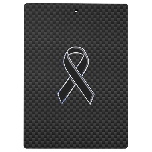 Zwarte chroomstijl, lintbewustzijn koolstofvezel klembord (Achterkant)