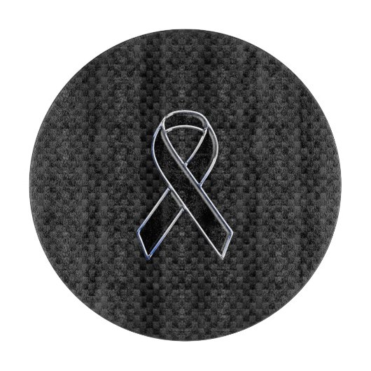 Zwarte chroomstijl, lintbewustzijn koolstofvezel snijplank (Voorkant)